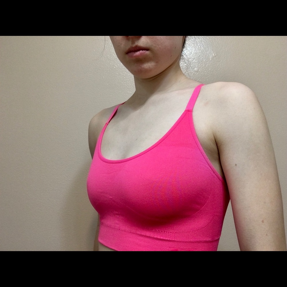Under Armour Pink Sports Bra - Lightweight
